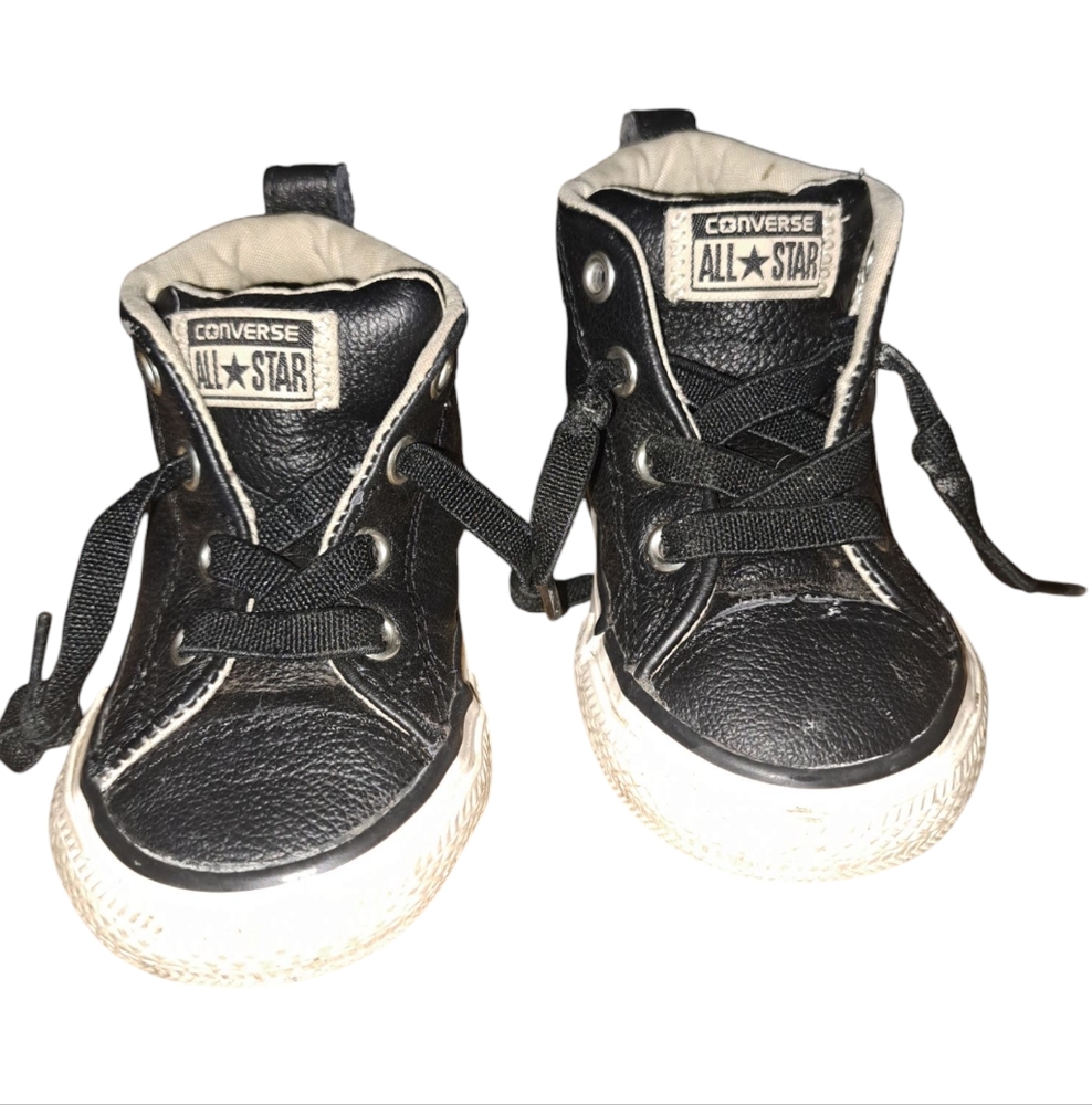 Converse Kids Black High-Top Sneakers